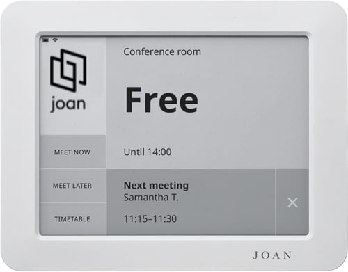 Joan functionalities real time booking new logo
