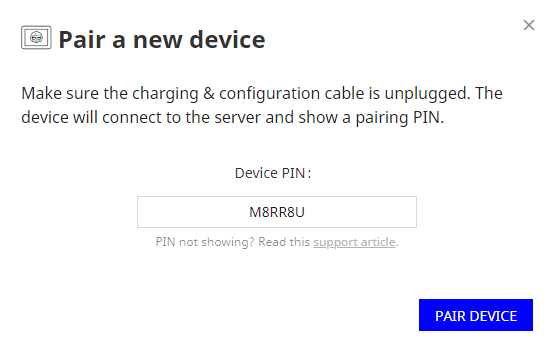 device pair pin